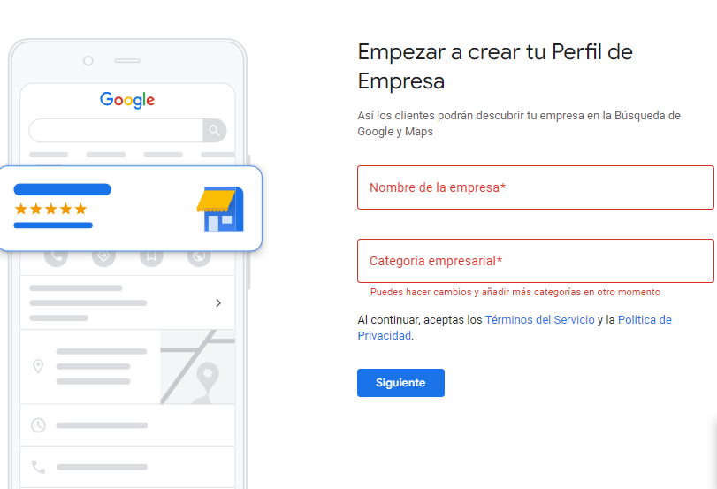 Crear Google My Business